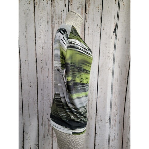 LM Women's Sz 42 D. Exterior Italy Multicolor Sleeveless Slinky Blouse Shirt Top - Picture 5 of 8